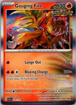 Gouging Fire 38/191 Surging Sparks (Holo) (NM-Exc Cond)