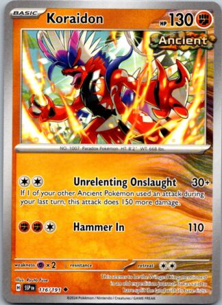 Koraidon 116/191 Surging Sparks (Uncommon) (NM-Exc Cond)