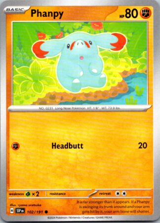 Phanpy 102/191 Surging Sparks (Common) (NM-Exc Cond)