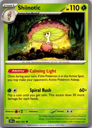 Shiinotic 9/191 Surging Sparks (Uncommon) (NM-Exc Cond)