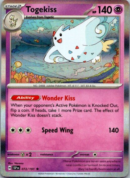 Togekiss 72/191 Surging Sparks (Holo) (NM-Exc Cond)
