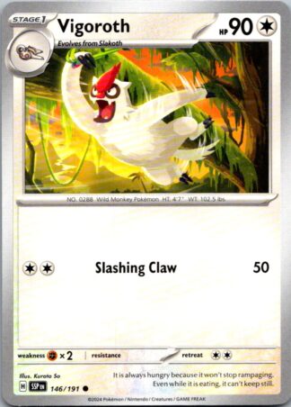 Vigoroth 146/191 Surging Sparks (Common) (NM-Exc Cond)