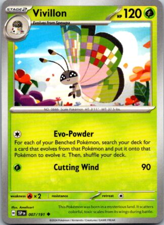 Vivillon 7/191 Surging Sparks (Uncommon) (NM-Exc Cond)