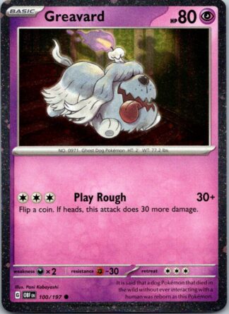 Greavard 100/197 Obsidian Flames (Holo Promo) (NM-Exc Cond)