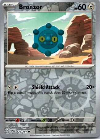 Bronzor 126/191 Surging Sparks (Reverse Holo) (NM-Exc Cond)