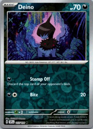 Deino 117/191 Surging Sparks (Reverse Holo) (NM-Exc Cond)