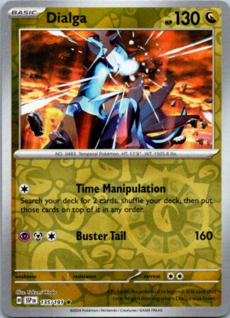 Dialga 135/191 Surging Sparks (Reverse Holo) (NM-Exc Cond)