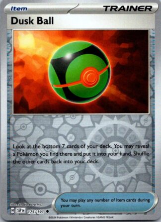 Dusk Ball 175/191 Surging Sparks (Reverse Holo) (NM-Exc Cond)