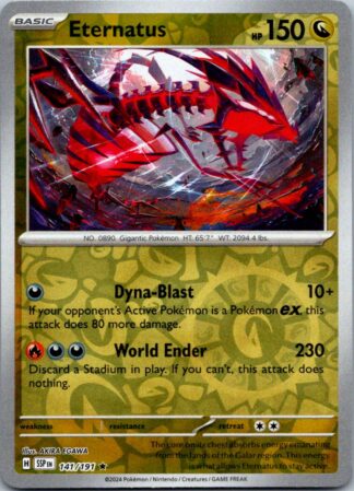 Eternatus 141/191 Surging Sparks (Reverse Holo) (NM-Exc Cond)