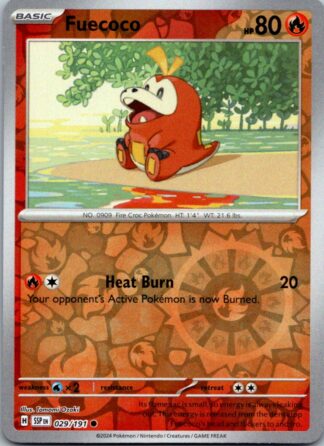Fuecoco 29/191 Surging Sparks (Reverse Holo) (NM-Exc Cond)