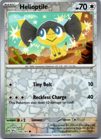 Helioptile 154/191 Surging Sparks (Reverse Holo) (NM-Exc Cond)