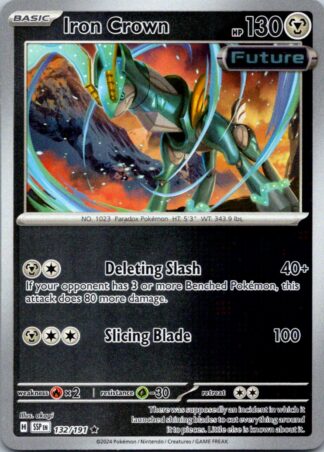 Iron Crown 132/191 Surging Sparks (Reverse Holo) (NM-Exc Cond)