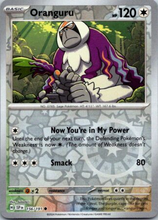 Oranguru 156/191 Surging Sparks (Reverse Holo) (NM-Exc Cond)