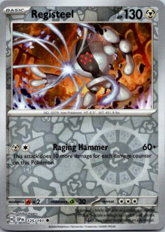 Registeel 125/191 Surging Sparks (Reverse Holo) (NM-Exc Cond)