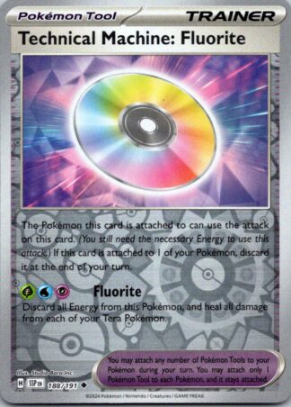 Technical Machine: Flourite 188/191 Surging Sparks (Reverse Holo) (NM-Exc Cond)