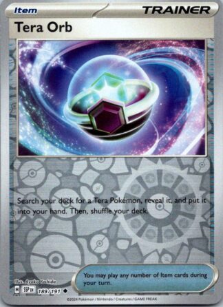 Tera Orb 189/191 Surging Sparks (Reverse Holo) (NM-Exc Cond)