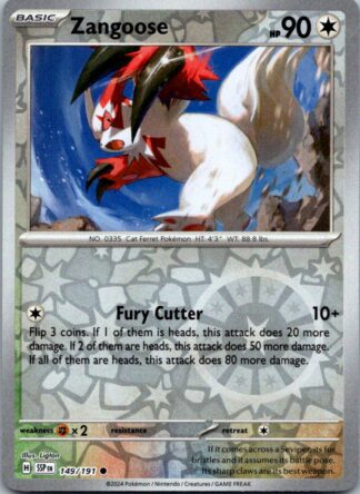 Zangoose 149/191 Surging Sparks (Reverse Holo) (NM-Exc Cond)
