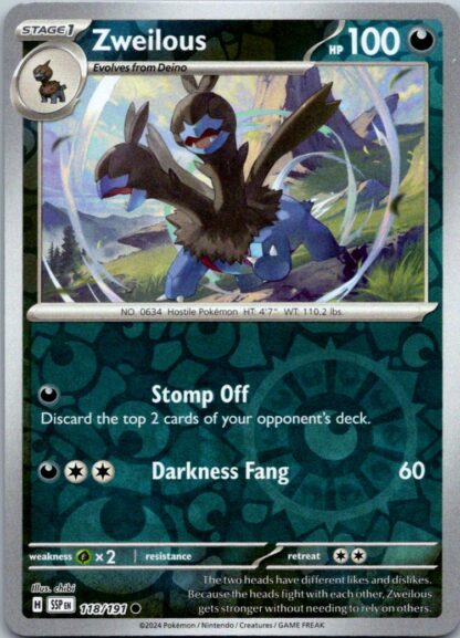 Zweilous 118/191 Surging Sparks (Reverse Holo) (NM-Exc Cond)