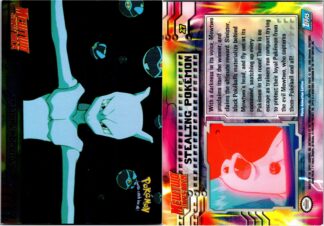 Stealing Pokemon 27 Mewtwo Strikes Back - TOPPS Blue Logo (FOIL) (P Condition)