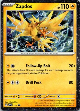 Zapdos SVP157 Promo (Holo) (Exc Condition)