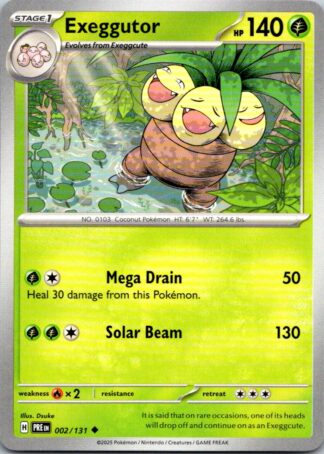 Exeggutor 2/131 Prismatic Evolutions (Uncommon) (NM-Exc Condition)