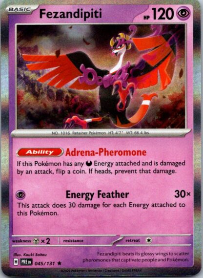 Fezandipiti 45/131 Prismatic Evolutions (Holo) (NM-Exc Condition)