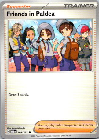 Friends in Paldea 109/131 Prismatic Evolutions (Uncommon) (NM-Exc Condition)