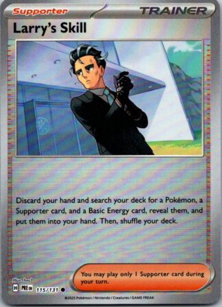 Larry's Skill 115/131 Prismatic Evolutions (PokeBall Holo) (NM-Exc Condition)