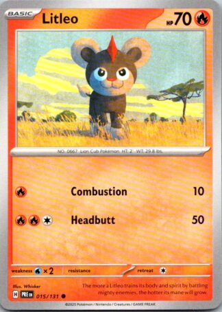 Litleo 15/131 Prismatic Evolutions (Common) (NM-Exc Condition)