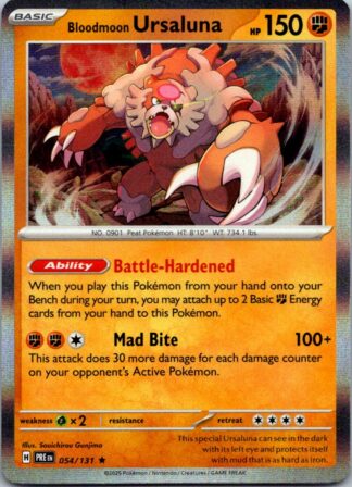 Bloodmoon Ursaluna 54/131 Prismatic Evolutions (Holo) (NM-Exc Condition)