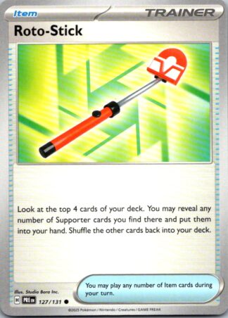 Roto-Stick 127/131 Prismatic Evolutions (Common) (NM-Exc Condition)