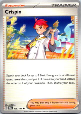 Crispin 105/131 Prismatic Evolutions (Uncommon) (NM-Exc Condition)