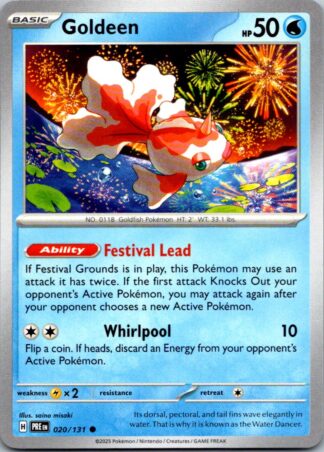 Goldeen 20/131 Prismatic Evolutions (Common) (NM-Exc Condition)