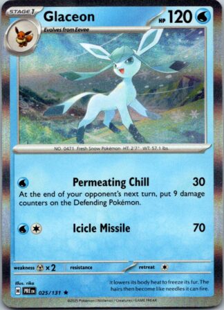 Glaceon 25/131 Prismatic Evolutions (Holo) (NM-Exc Condition)