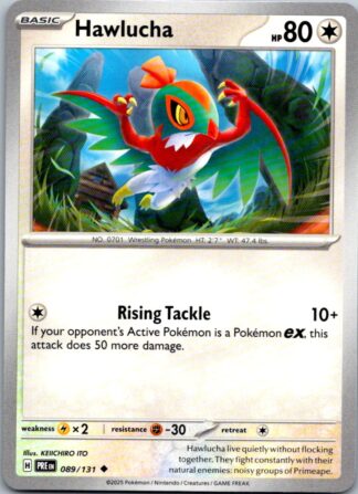 Hawlucha 89/131 Prismatic Evolutions (Uncommon) (NM-Exc Condition)