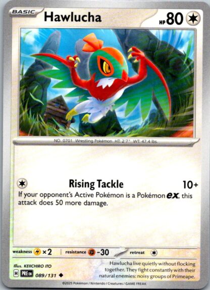 Hawlucha 89/131 Prismatic Evolutions (Uncommon) (NM-Exc Condition)