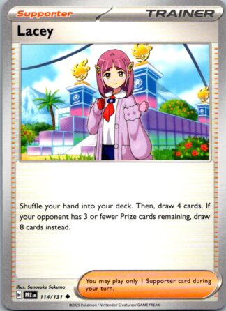 Lacey 114/131 Prismatic Evolutions (Common) (NM-Exc Condition)
