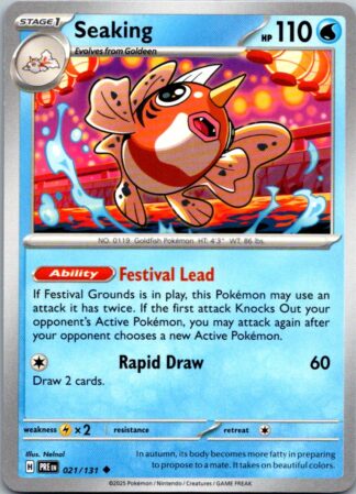 Seaking 21/131 Prismatic Evolutions (Uncommon) (NM-Exc Condition)