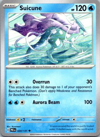 Suicune 24/131 Prismatic Evolutions (Uncommon) (NM-Exc Condition)