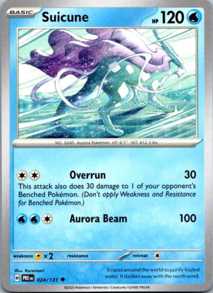 Suicune 24/131 Prismatic Evolutions (Uncommon) (NM-Exc Condition)